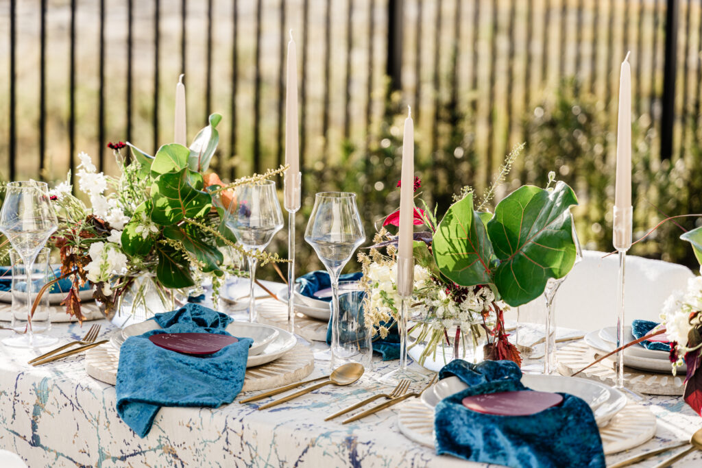 nautical event design tablescape