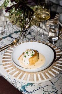 nautical design private dinner rum cake